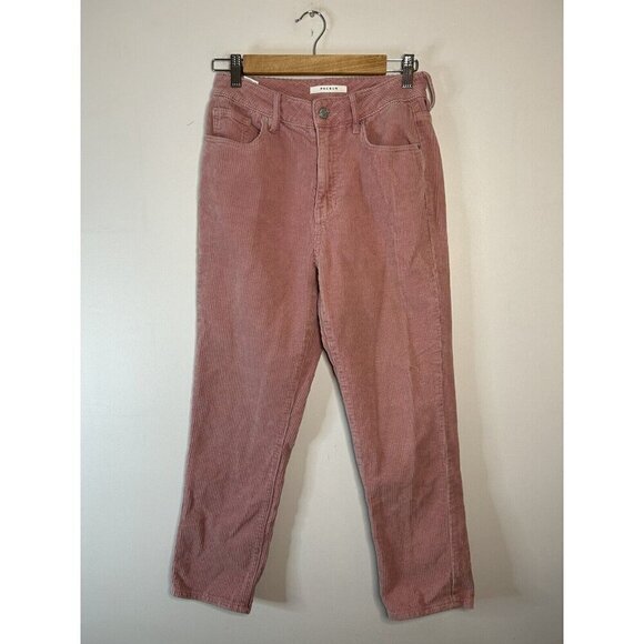 Pacsun Women Jeans Mom Corduroy Pants Slim Straight Leg Light Pink 90’s Size 26 - Picture 1 of 10